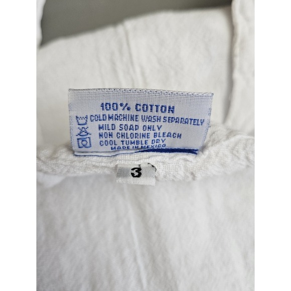 Oh My Gauze Women's Top 3 XXL Snow White Short Sleeve 100% Cotton Lagenlook - Picture 6 of 6